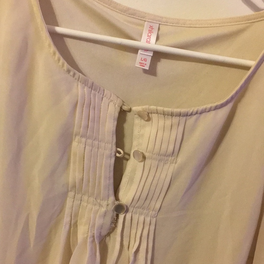 White long sleeve dress large - Picture 2 of 4